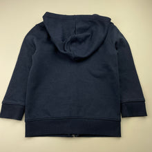 Load image into Gallery viewer, Unisex Anko, navy fleece-lined zip hoodie sweater, GUC, size 4,  