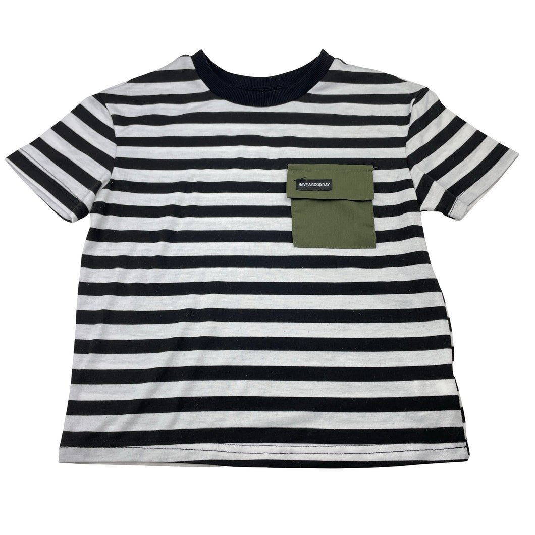 Boys SHEIN, lightweight striped tee / top, GUC, size 6,  