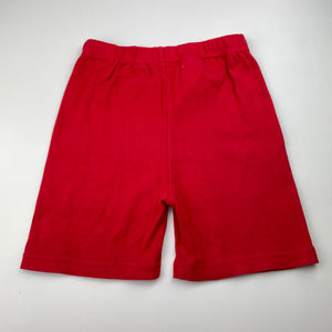 Boys KIRKLAND, red cotton pyjama shorts, GUC, size 7,  