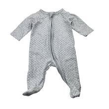 Load image into Gallery viewer, Unisex Target, grey zip coverall / romper, GUC, size 0000,  