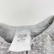 Load image into Gallery viewer, Unisex Target, grey zip coverall / romper, GUC, size 0000,  