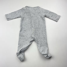 Load image into Gallery viewer, Unisex Target, grey zip coverall / romper, GUC, size 0000,  