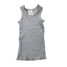 Load image into Gallery viewer, Unisex Target, grey ribbed organic cotton singlet top, EUC, size 0000,  