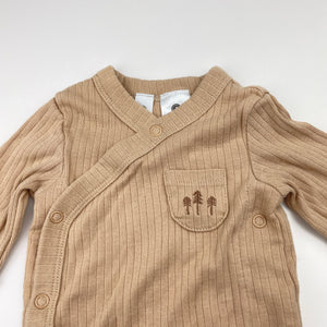 Unisex Dymples, ribbed cotton coverall / romper, EUC, size 0000,  