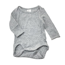 Load image into Gallery viewer, Unisex Bonds, grey long sleeve bodysuit / romper, EUC, size 0000,  