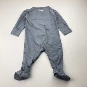 Unisex Anko, zip coverall / romper, wash fade, FUC, size 000,  