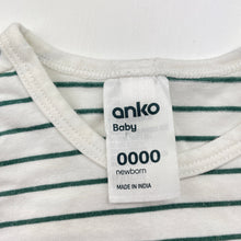 Load image into Gallery viewer, Unisex Anko, soft feel stretchy bodysuit / romper, EUC, size 0000,  