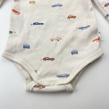 Load image into Gallery viewer, Boys Toshi, soft feel cotton bodysuit / romper, cars, GUC, size 0000,  