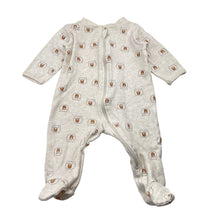 Load image into Gallery viewer, Unisex Anko, cotton zip coverall / romper, bears, EUC, size 000,  