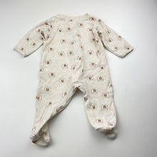 Load image into Gallery viewer, Unisex Anko, cotton zip coverall / romper, bears, EUC, size 000,  