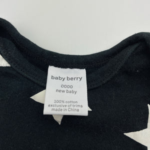 Unisex Baby Berry, cotton bodysuit / romper, GUC, size 0000,  
