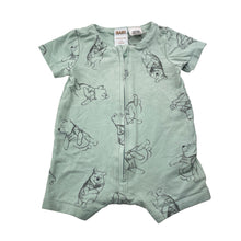 Load image into Gallery viewer, Unisex Cotton On, Disney Winnie the Pooh soft feel zip romper, EUC, size 0000,  