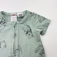 Load image into Gallery viewer, Unisex Cotton On, Disney Winnie the Pooh soft feel zip romper, EUC, size 0000,  