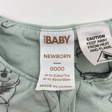 Load image into Gallery viewer, Unisex Cotton On, Disney Winnie the Pooh soft feel zip romper, EUC, size 0000,  