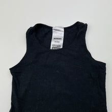 Load image into Gallery viewer, Unisex Bonds, black stretchy singletsuit romper, EUC, size 0000,  
