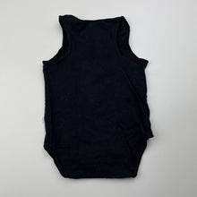 Load image into Gallery viewer, Unisex Bonds, black stretchy singletsuit romper, EUC, size 0000,  