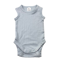 Load image into Gallery viewer, Unisex Target, pointelle organic cotton bodysuit / romper, EUC, size 0000,  