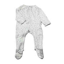 Load image into Gallery viewer, Unisex Purebaby, organic cotton zip coverall / romper, EUC, size 000,  