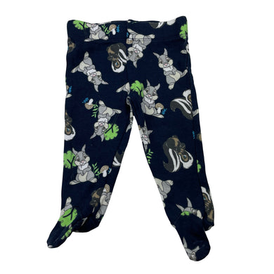 Unisex Disney, Bambi, Thumper cotton footed leggings / bottoms, EUC, size 0000,  