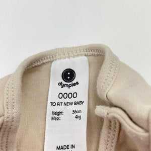 Unisex Dymples, soft feel cotton romer, EUC, size 0000,  