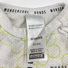 Load image into Gallery viewer, Unisex Bonds, WONDERCOOL zip Wondersuit / zippy / romper, FUC, size 0000,  