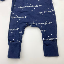 Load image into Gallery viewer, Unisex Bonds, navy COZYSUIT coverall / romper, EUC, size 0000,  