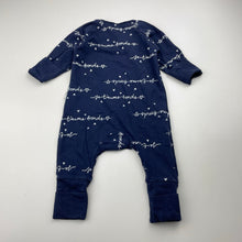 Load image into Gallery viewer, Unisex Bonds, navy COZYSUIT coverall / romper, EUC, size 0000,  