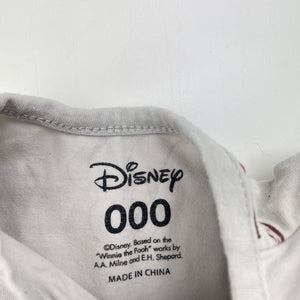 Unisex Disney, Winnie the Pooh soft feel zip coverall / romper, GUC, size 000,  