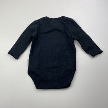 Load image into Gallery viewer, Unisex Bonds, black stretchy bodysuit / romper, EUC, size 0000,  