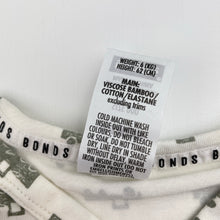 Load image into Gallery viewer, Boys Bonds, viscose/bamboo/cotton blend coverall / romper, EUC, size 000,  