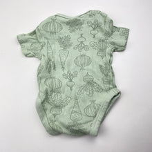 Load image into Gallery viewer, Unisex Dymples, organic cotton bodysuit / romper, vegetables, EUC, size 00000,  