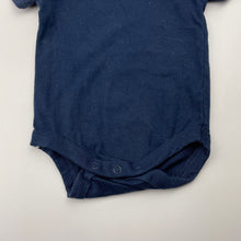Load image into Gallery viewer, Unisex Anko, navy stretchy bodysuit / romper, EUC, size 0000,  