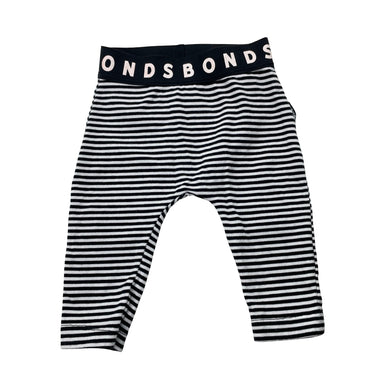 Unisex Bonds, striped stretchy leggings / bottoms, EUC, size 0000,  