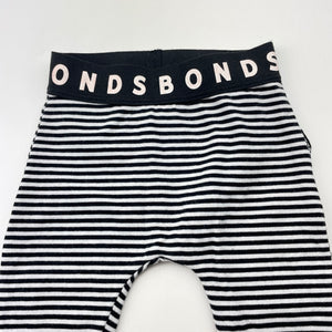 Unisex Bonds, striped stretchy leggings / bottoms, EUC, size 0000,  