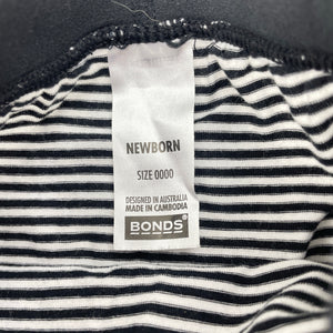 Unisex Bonds, striped stretchy leggings / bottoms, EUC, size 0000,  