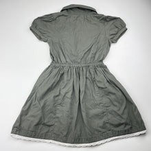 Load image into Gallery viewer, Girls Calvin Klein Jeans, khaki cotton shirt dress, FUC, size 5, L: 55cm
