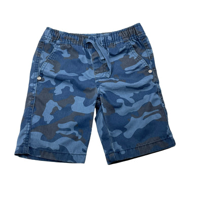 Boys B Collection, blue camo print shorts, elasticated, FUC, size 4,  