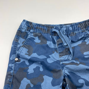 Boys B Collection, blue camo print shorts, elasticated, FUC, size 4,  