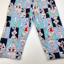 Load image into Gallery viewer, Unisex LOONEY TUNES, Bugs Bunny flannel cotton pyjama pants / bottoms, GUC, size 2,  