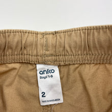 Load image into Gallery viewer, Boys Anko, lightweight cotton pants, elasticated, inside leg: 30cm, FUC, size 2,  