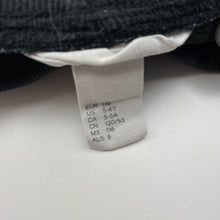 Load image into Gallery viewer, Boys H&amp;M, grey track pants, elasticated, inside leg: 43cm, FUC, size 6,  