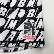 Load image into Gallery viewer, Boys Mambo, black &amp; white lightweight boardshorts, FUC, size 8,  