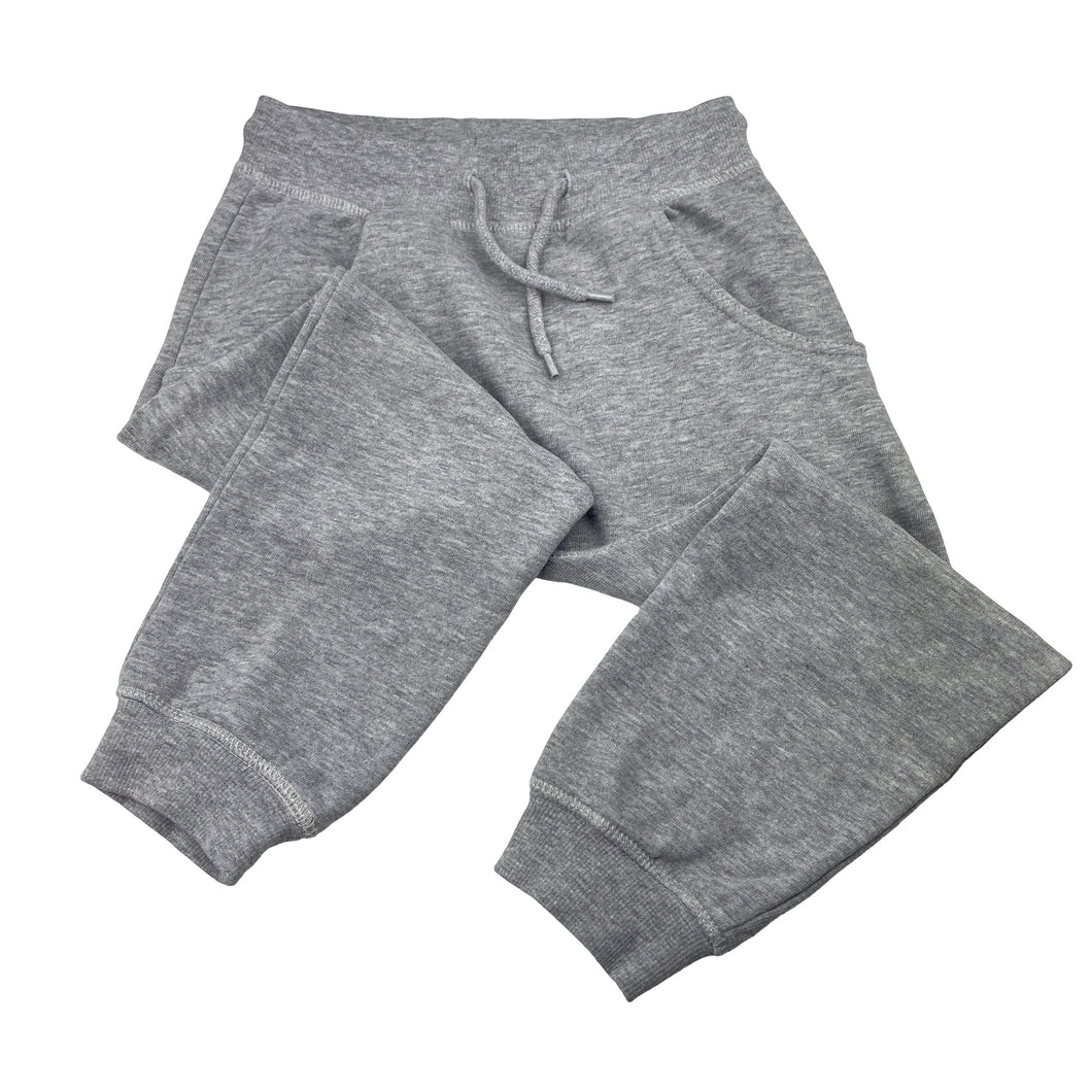 Boys Tilt, grey fleece-lined track pants, elasticared, EUC, size 4,  