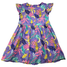 Load image into Gallery viewer, Girls M&amp;S, lined lightweight cotton dress, wash fade, FUC, size 4-5, L: 56cm