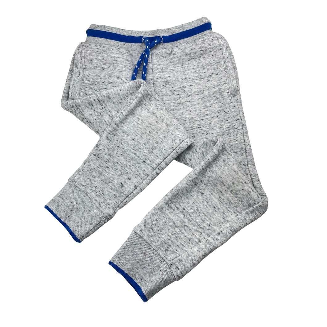 Boys Anko, grey fleece-lined track pants, elasticared, FUC, size 4,  