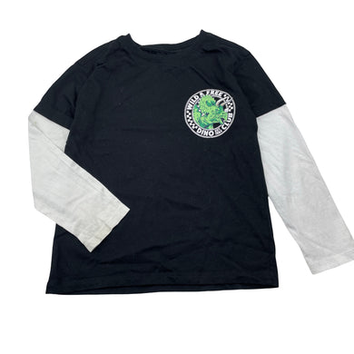 Boys Anko, cotton long sleeve tee / top, dinosaur, GUC, size 5,  