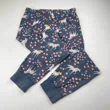 Load image into Gallery viewer, Girls Target, organic cotton pyjama top &amp; bottoms, unicorns, FUC, size 7,  