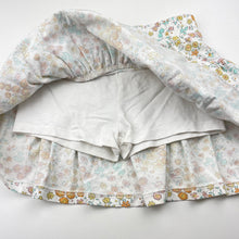 Load image into Gallery viewer, Girls KID, floral cotton skirt, built-in shorts, elasticated, EUC, size 5,  