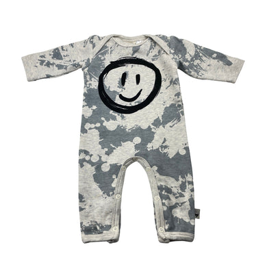 Unisex Milk & Masuki, organic cotton romper, small mark at neck, FUC, size 0000,  