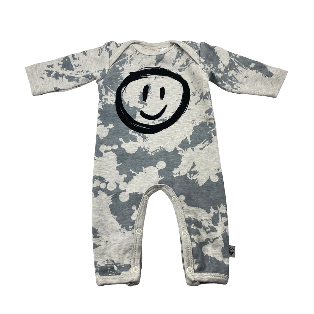 Unisex Milk & Masuki, organic cotton romper, small mark at neck, FUC, size 0000,  